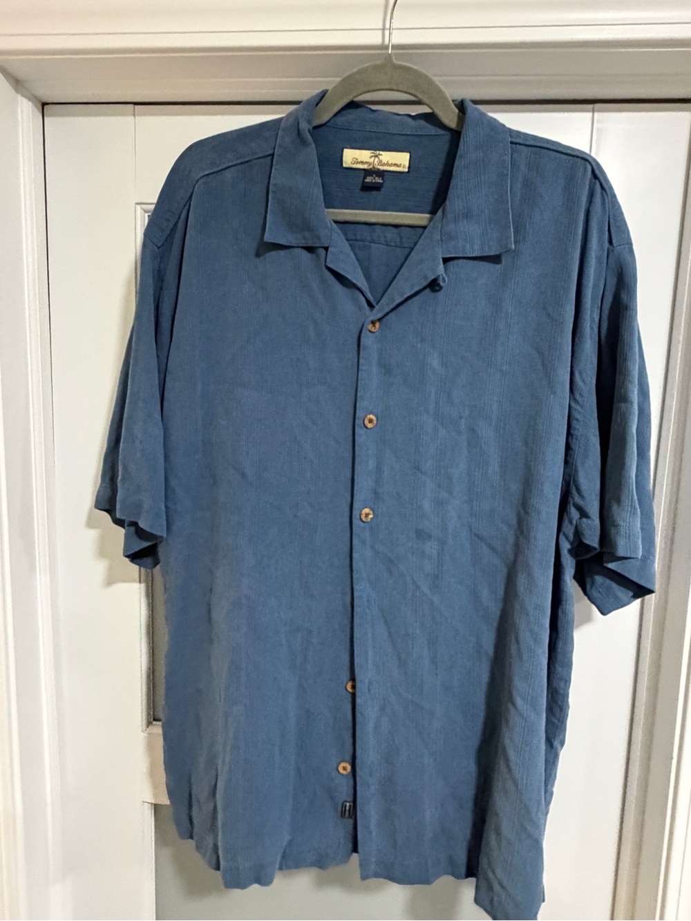 Tommy Bahama Dusty Blue Short-Sleeve Camp Shirt